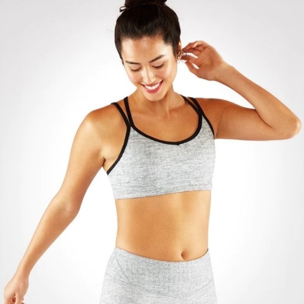 Manduka Cross Strap Yoga Sports Bra - Herringbone medium